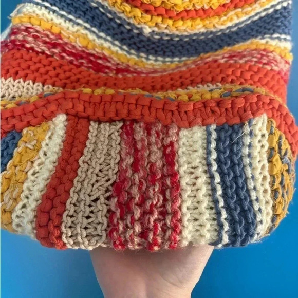 FREE PEOPLE MULTICOLOR CROCHET NORTHBOUND HOBO CROSSBODY BAG BOHO FRINGE - Picture 6 of 7